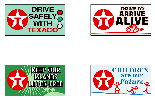 Texaco Safety Bumper Stickers